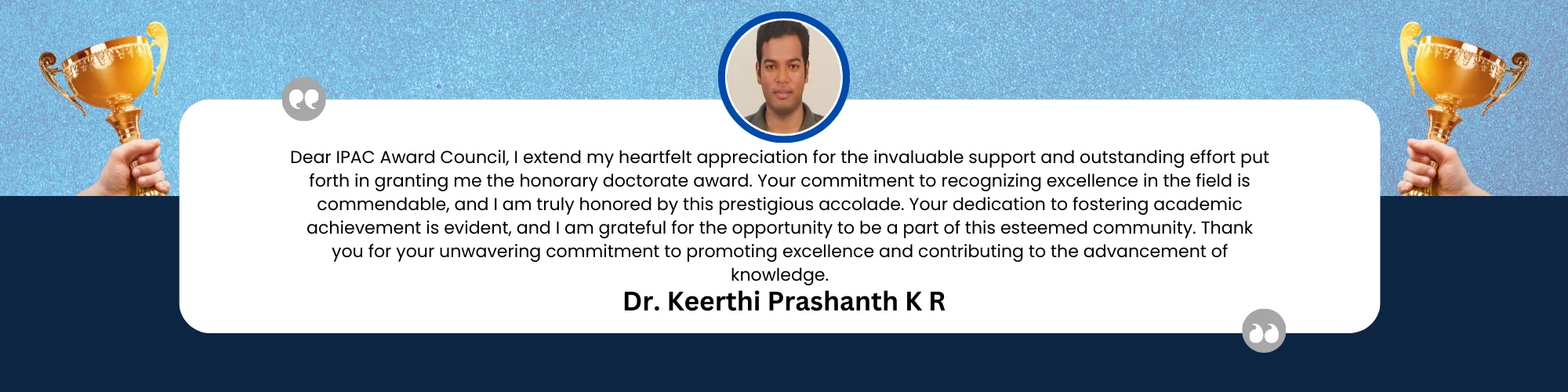 Dr. Keerthi Prashanth K R